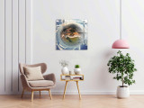 Tablou decorativ, 1111, Sticla temperata, Dimensiune: 40 x 40 cm, Multicolor, Glassen