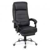 SCAUN DIRECTORIAL CU SUPORT DE PICIOARE OFF 425 NEGRU