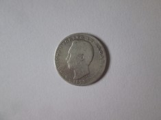 Portugalia 100 Reis 1879 argint 916 regele Luiz I