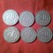 6 Monede URSS 20 kopeici : 1936 ,1937 ,38, 1945 ,1952 ,1956 alama , cal. f.buna