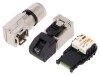 Conector RJ45 Cat 6a ecranat, aurit
