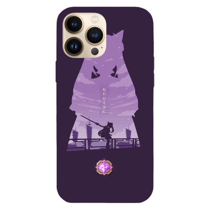 Husa compatibila cu Apple iPhone 14 Pro Max model Genshin Impact Keqing, Silicon, TPU, Viceversa