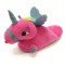 PC8-55 Papuci pufosi de casa in forma de unicorn