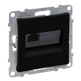Priza internet Legrand New Suno 721450, RJ45 cat. 5E UTP, incastrata, negru