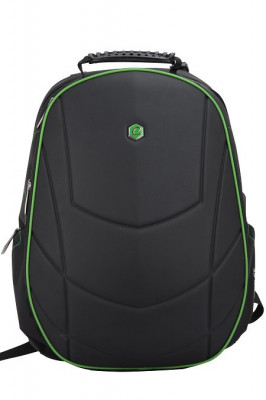 Rucsac Bestlife Gaming Assailant - Negru/verde - Laptop 17 Inch, Compartiment Anti-vibratie, Charge foto