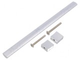 Suport aluminiu naturală 30,5mm H, 244mm L, 15,5mm W cu manetă