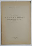 SARBATORIREA D- LUI PROF . ION IONESCU DE CATRE FOSTII SAI ELEVI , 5 DECEMBRIE , 1938 de INGINER VICTOR POPESCU , APARUTA 1939