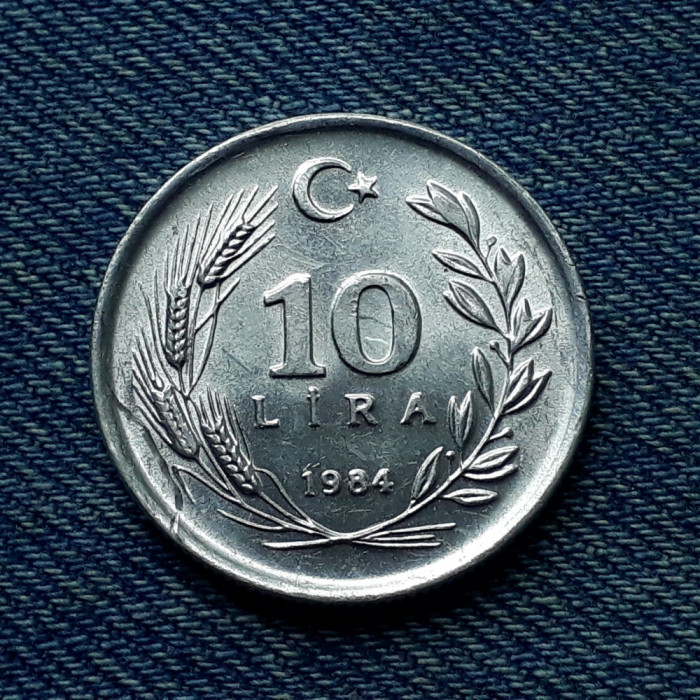 2p - 10 Lira 1984 Turcia / lire