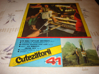 Revista Cutezatorii - nr 41 - octombrie 1976 foto