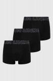 Under Armour boxeri 3-pack barbati, culoarea negru