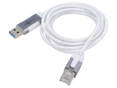 Cablu USB 3.0 RJ45 Goobay, 1,5m, alb