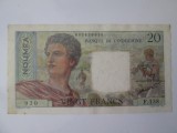 Rara! Noumea(Noua Caledonie) 20 Francs 1963 in stare foarte buna,bancnota din imagini