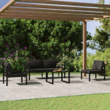 VidaXL Set mobilier de grădină cu perne, 5 piese, antracit, aluminiu