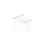 Uscator Rufe Tavan Sepio 6 x 200cm Otel, 12m, Sarcina 14kg, Universal, Usor de Instalat