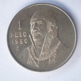 Moneda 1 peso 1950 Mexic argint, America de Nord