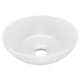 Cumpara ieftin Chiuveta de baie, alb mat, ceramica, rotund