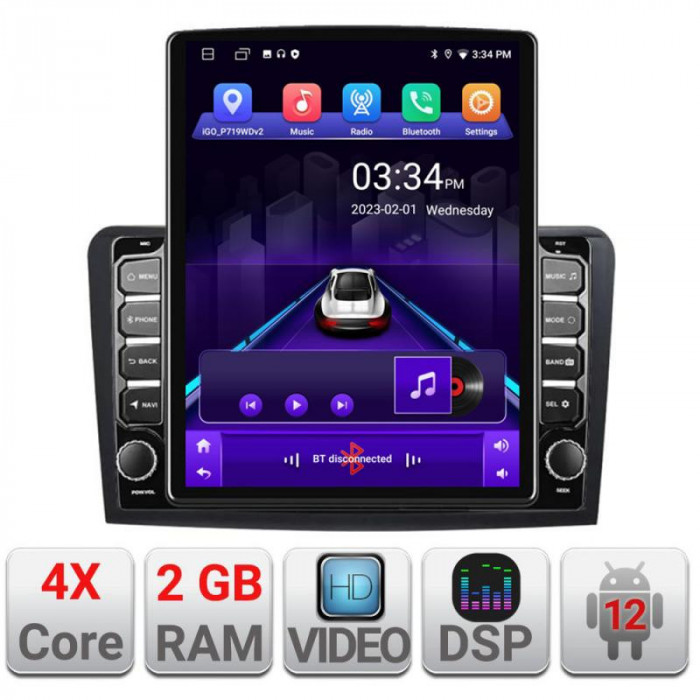 Navigatie dedicata Mercedes ML GL K-213 ecran tip TESLA 9.7&quot; cu Android Radio Bluetooth Internet GPS WIFI 2+32 DSP Quad Core CarStore Technology