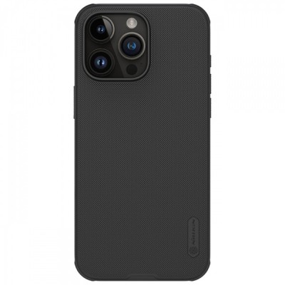 Husa MagSafe pentru Apple iPhone 16 Plus, Nillkin, Super Frosted Shield Pro, Neagra foto