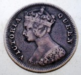 J.287 HONG KONG COLONIE BRITANICA VICTORIA 10 CENTS 1893 ARGINT