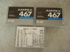 Lot 3 Casete AMPEX 30 DAT - Inregistrate o singura data - 26