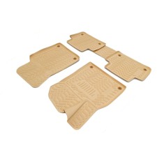 Set Covorase cauciuc stil tavita BEJ Hyundai Santa Fe II 2009-2012