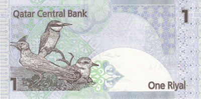 Bancnota QATAR 1 riyal 2003-2008 UNC, clasor A1 foto