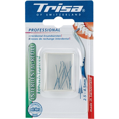 Set rezerve Trisa pentru periute interdentare conice, 2,5-4,5 mm, 10 buc/set foto