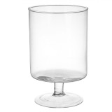 Vază Sticlă, Cilindrică Transparentă, Diametru 15x24cm, Picior Inclus, Oem