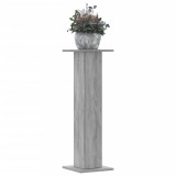 VidaXL Suporturi de plante 2 buc. gri sonoma 30x30x95cm lemn prelucrat