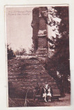 Bnk cp Curtea de Arges - Ruinele San Nicoara - uzata 1949 decupata, Circulata, Printata