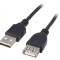 Cablu USB 2.0 A-A Negru 3m