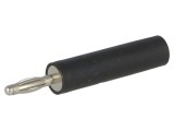 Adaptor Banană 2mm 10A 70VDC Nichelat Negru