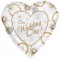 Balon Folie Inima &quot;OUR WEDDING DAY&quot; 45 cm