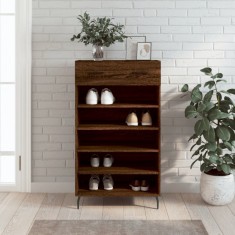 vidaXL Pantofar, stejar maro, 60x35x105 cm, lemn compozit foto