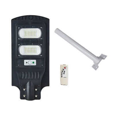 Lampa stradala, solara, cu telecomanda si suport prindere, 60W foto
