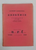 ALFREDO GANGOTENA, OROGENIE - PARIS, 1928