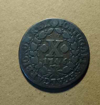 PORTUGALIA 10 REIS 1746 foto