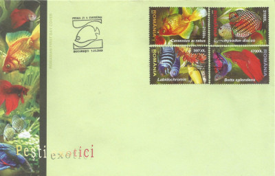 |Romania, LP 1676/2005, Pesti exotici, FDC foto