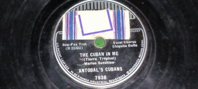 placa pt. gramofon patefon - BRUNSWICK - THE CUBA IN ME - SAID THE MONKEY foto
