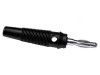 Mufă Banană 4mm Neagră 60mm 24A