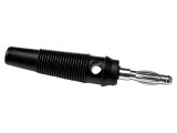 Mufă Banană 4mm Neagră 60mm 24A