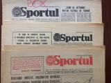 ziar sportul lot 3 ziare 3 august 1985 8 pagini / 26 octombrie 1988 4 pagini / 31 decembrie 1985 fan sport fotbal box