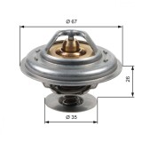 GATES TH13287G1 termostat,lichid racire