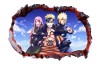 Sticker decorativ, gaura in perete 3D, Naruto, 85 cm, 1054TK-1