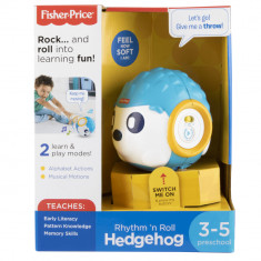 Jucarie educativa interactiva Rhythm &amp;#039;n Roll Hedgehog Fisher Price, 2 functii, pentru 3-5 ani, Multicolor foto