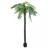 VidaXL Plantă artificială palmier phoenix cu ghiveci, verde, 305 cm