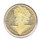 bnk mnd South Orkney 1 pound 2009 trial coin Zinkann