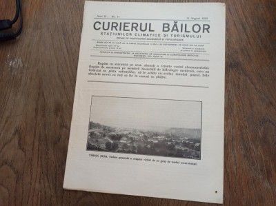 CURIERUL BAILOR STATIUNILOR SI TURISMULUI, ANUL 4, 1930, NR 11 foto