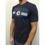 Winnipeg Jets tricou de bărbați Stripe Overlay navy - XL