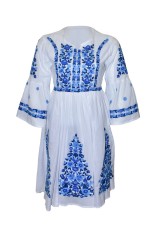 Rochie dama casual RDCAB, alb , marimea 3XL